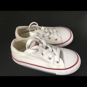 White Converse sneakers girls size 9